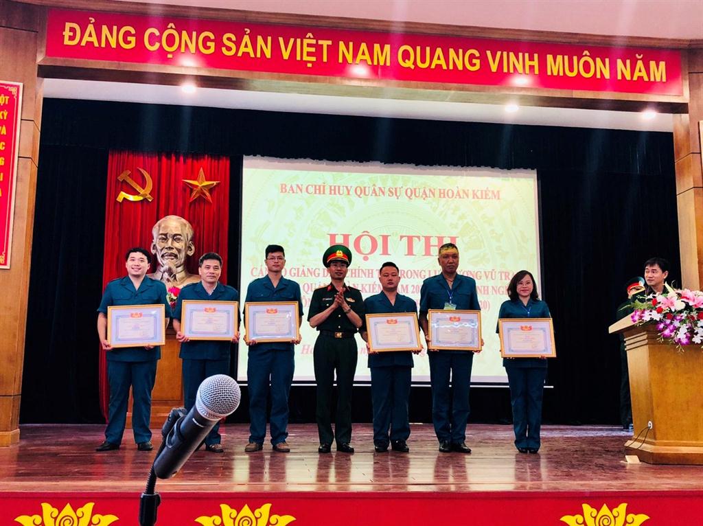 Ban Chỉ huy Quân sự Viện Khoa học Giáo dục Việt Nam tham gia Hội thi cán bộ giảng dạy chính trị năm 2020